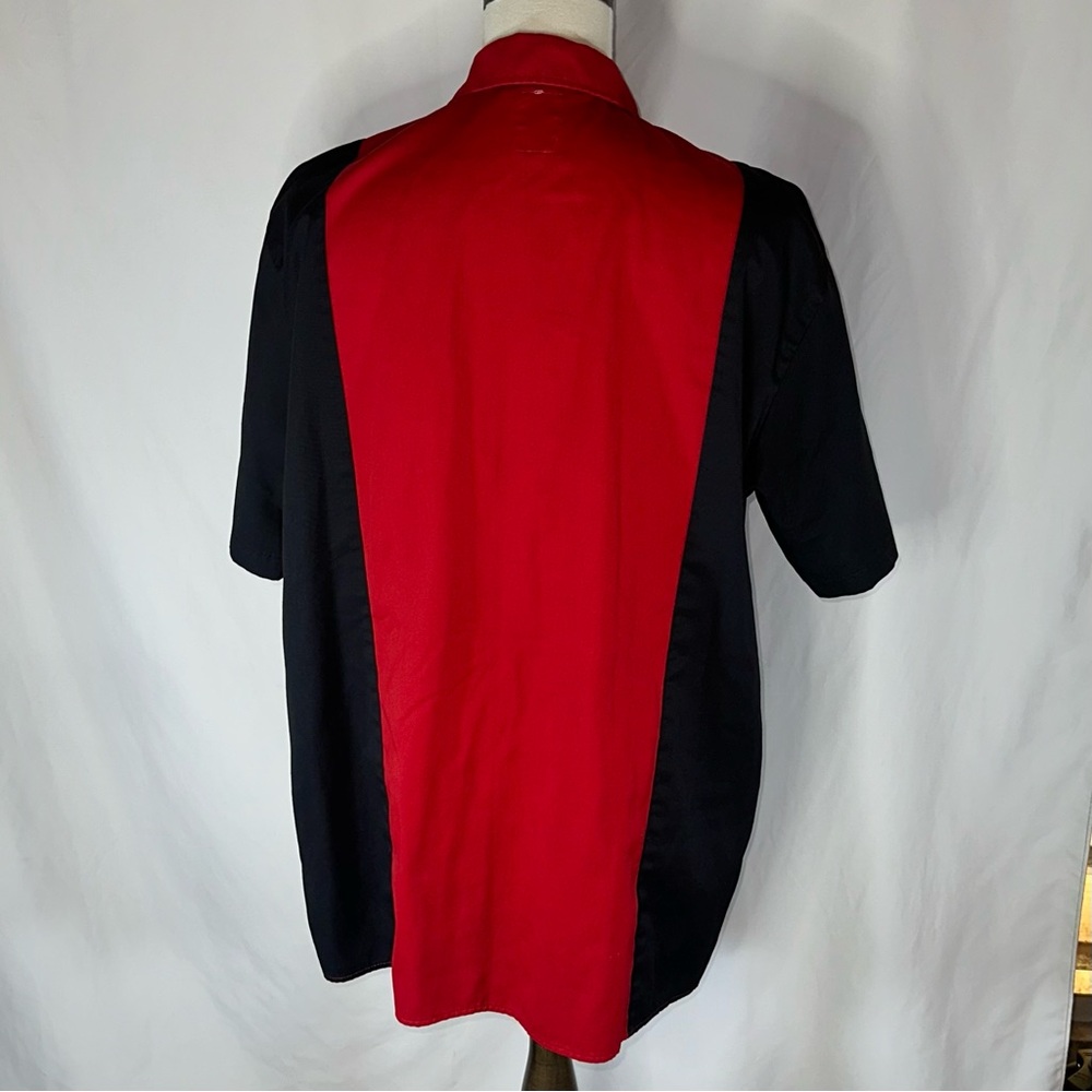 Dickies Sturgis 2011 Motorcycle Rally Shirt XL Red Black Colorblock Button Up - Picture 3 of 9